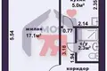 1 room apartment 29 m² Maladzyechna, Belarus