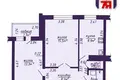 2 room apartment 50 m² Maladzyechna, Belarus