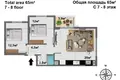 Apartamento 51 m² Mahmutlar, Turquía