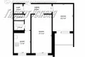 2 room apartment 51 m² Vieljamovicy, Belarus