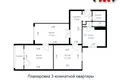 3 room apartment 74 m² Minsk, Belarus