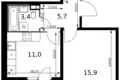 Appartement 1 chambre 38 m² Leninsky District, Russie