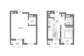 2 room apartment 41 m² Minsk, Belarus