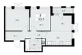 3 room apartment 54 m² Kommunarka, Russia