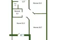 Mieszkanie 2 pokoi 62 m² Lida, Białoruś