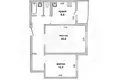 Квартира 2 комнаты 58 м² Мухавецкий сельский Совет, Беларусь