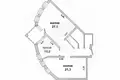 Квартира 2 комнаты 78 м² Мухавецкий сельский Совет, Беларусь
