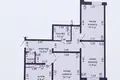 Apartamento 3 habitaciones 84 m² Saligorsk, Belarús