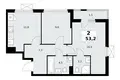 Квартира 2 комнаты 53 м² район Коммунарка, Россия
