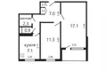 2 bedroom apartment 47 m² Minsk, Belarus