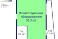 1 room apartment 40 m² Minsk, Belarus