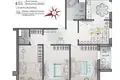 4 room apartment 99 m² Mahilyow, Belarus