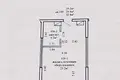 1 room apartment 29 m² Minsk, Belarus