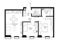 Mieszkanie 2 pokoi 59 m² Troick, Rosja