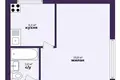 Mieszkanie 1 pokój 31 m² Żodzino, Białoruś