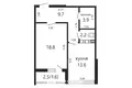Квартира 1 комната 51 м² Минск, Беларусь