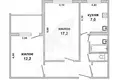 Appartement 2 chambres 49 m² Muchaviecki sielski Saviet, Bélarus