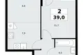 Квартира 2 комнаты 39 м² район Коммунарка, Россия