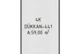 Apartment 59 m² Aksu, Turkey