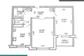 Appartement 2 chambres 52 m² Minsk, Bélarus