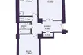 2 room apartment 63 m² Minsk, Belarus