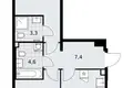 Квартира 2 комнаты 60 м² район Троицк, Россия
