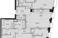 Wohnung 5 zimmer 114 m² Moskau, Russland
