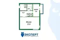 Mieszkanie 1 pokój 39 m² Ozierce, Białoruś