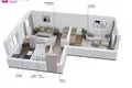 Appartement 2 chambres 46 m² Vilnius, Lituanie