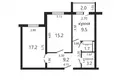 2 bedroom apartment 56 m² Mikhanavichy, Belarus