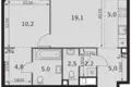 Apartamento 2 habitaciones 58 m² Moscú, Rusia