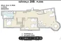 3 room apartment 78 m² Riga, Latvia