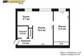 2 room apartment 43 m² Minsk, Belarus