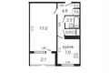 Wohnung 1 zimmer 35 m² Minsk, Belarus