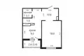 Квартира 1 комната 42 м² Минск, Беларусь