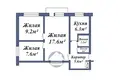 Wohnung 3 zimmer 51 m² Baranawitschy, Belarus