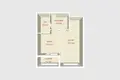 1 room apartment 48 m² Minsk, Belarus