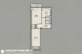 2 room apartment 44 m² Minsk, Belarus