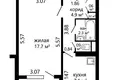 1 bedroom apartment 34 m² Minsk, Belarus