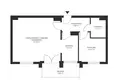 2 room apartment 54 m² Warsaw, Poland