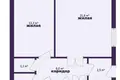 Apartamento 3 habitaciones 63 m² Kryvicy, Belarús