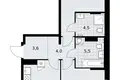 Apartamento 2 habitaciones 65 m² Kommunarka, Rusia