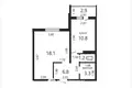 Apartamento 1 habitación 40 m² Machulishchy, Belarús