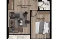2 room apartment 60 m² Elvanli, Turkey