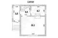 Haus 60 m² Muchaviecki sielski Saviet, Belarus