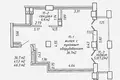 1 room apartment 46 m² Minsk, Belarus