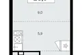 Appartement 1 chambre 24 m² Kommunarka, Russie