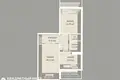 Mieszkanie 2 pokoi 54 m² Mińsk, Białoruś