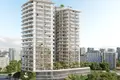 Kompleks mieszkalny New complex of furnished apartments Cove Grand with swimming pools, lounge areas and mini golf, Dubai Land Residence Complex, UAE
