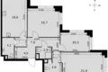 Квартира 3 комнаты 91 м² Москва, Россия